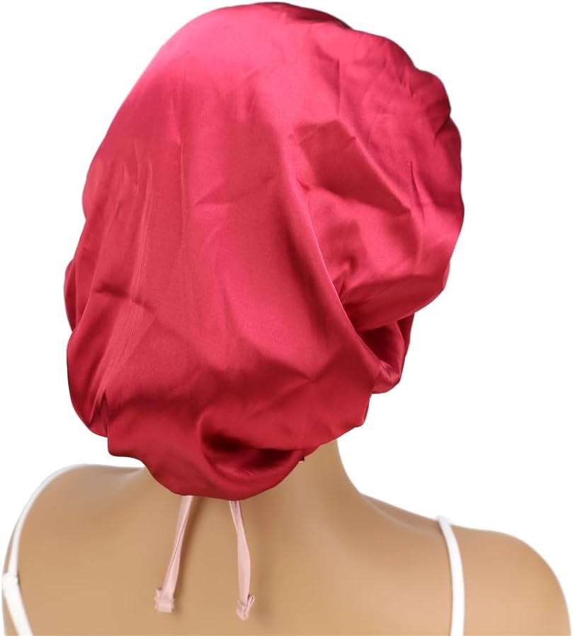 Adjustable Reversible Baby Silk Bonnet - Sleep Cap for Infant Toddler Kids