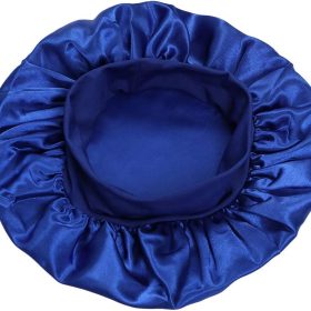 Wide Brim High Elastic Nightcap - Bathing Cap for Hair Care, 1 Pack