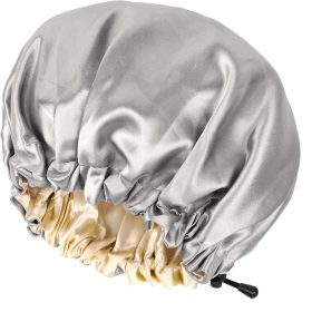 Double Sided Adjustable Satin Sleep Cap - Bonnet for Sleeping